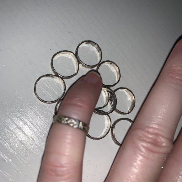 3/4 3mm Sterling Silver Floral Ring - Picture 3 of 14